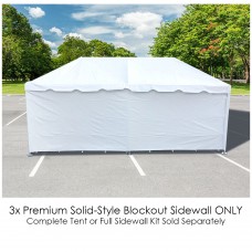 Party Tents Direct Event Tent Solid 3 Piece Sidewall Kit (8' x 30')   